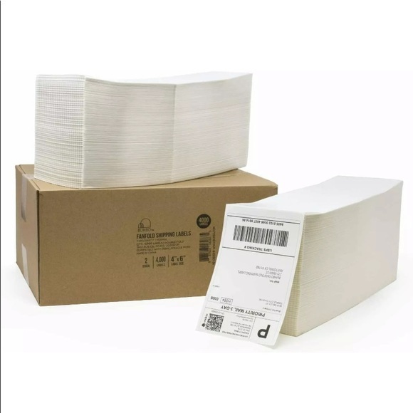 6,000 UPS BRAND PLAIN 4x6 zebra etc  standard ups labels Thermal shipping  4x6 - Picture 1 of 11